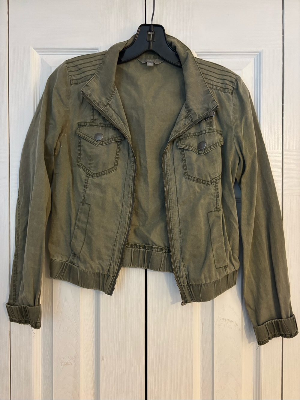 Rubbish Olive Green Bomber Jacket